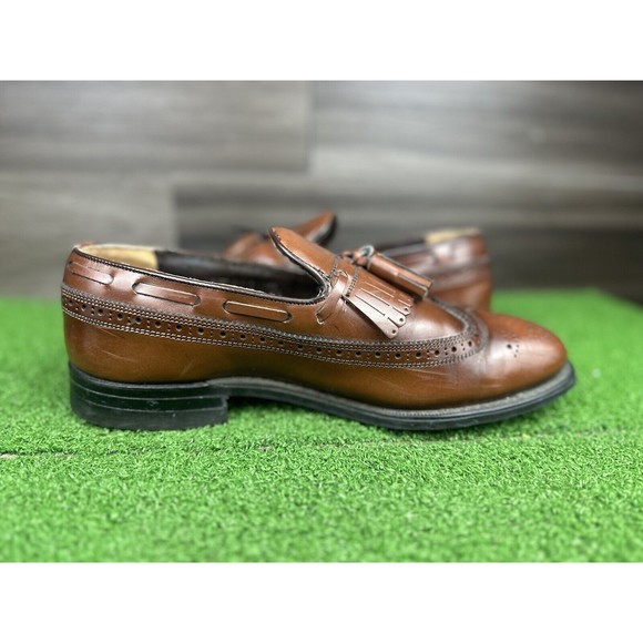 Vintage Stuart McGuire Men's Leather  BiltRite Imperial Wingtips Size 8 1/2 - Picture 2 of 6